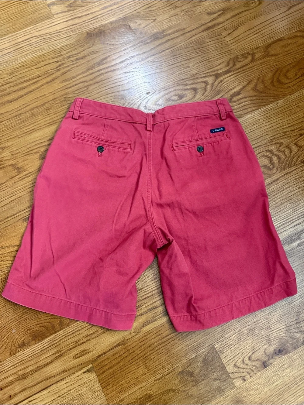 Chaps Dark Salmon Chino Shorts Men’s Size 32 Cotton Preppy Casual